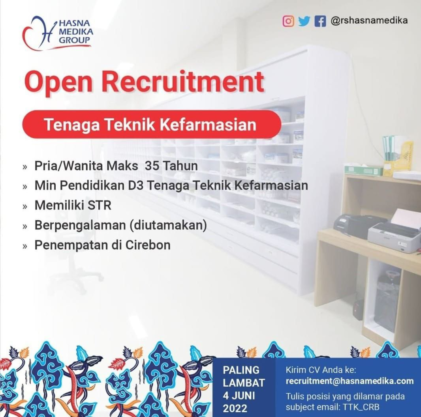 Lowongan Tenaga Teknis Kefarmasian