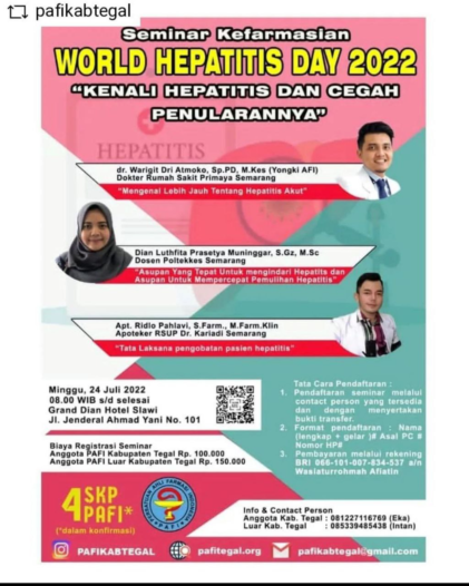 Seminar Kefarmasian World Hepatitis Day 2022
