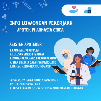 Lowongan Asisten Apotek Apotek Pharmasia Cirea