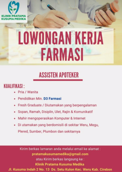 Lowongan Klinik Pratama Kusuma Medika