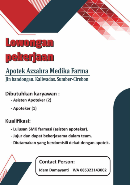 Lowongan Apotek Azzahra Medika Farma