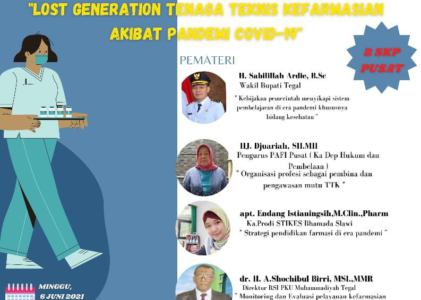 Halal Bihalal & Webinar Nasional PC PAFI Kabupaten Tegal