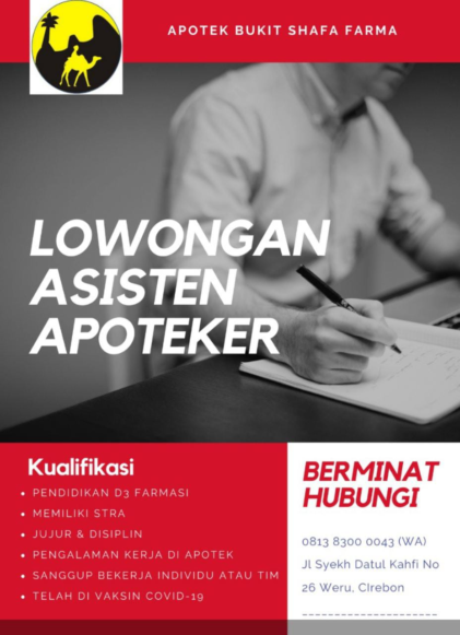 Lowongan Apotek Bukti Shafa Farma