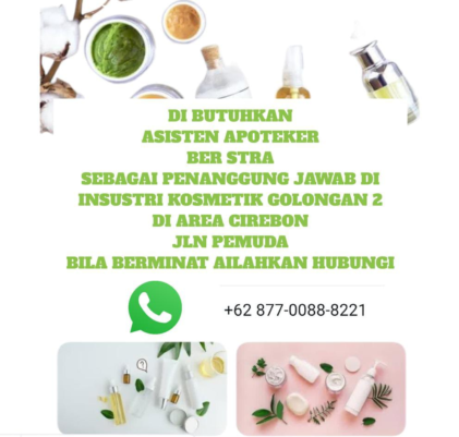 Lowongan Asisten Apotek Area Cirebon