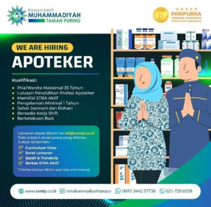Apoteker RS Muhammadiyah Taman Puring