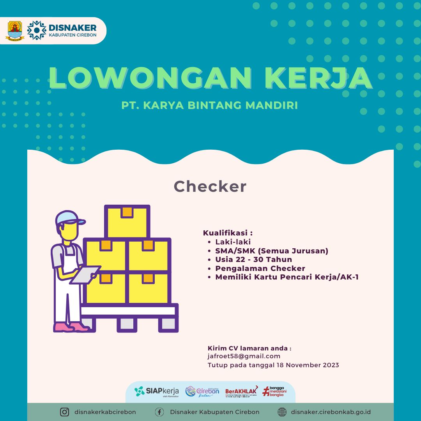 Lowongan Checker di PT Karya Bintang Mandiri