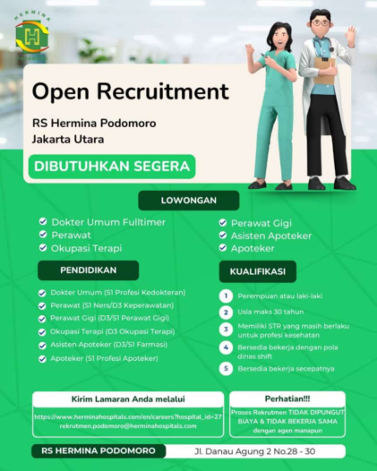 Lowongan RS Hermina Podomoro Jakarta Utara